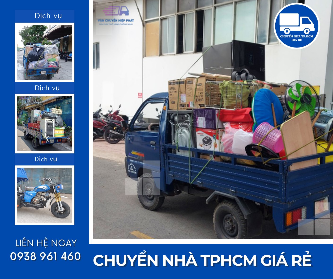 thuê xe ba gác sài gòn