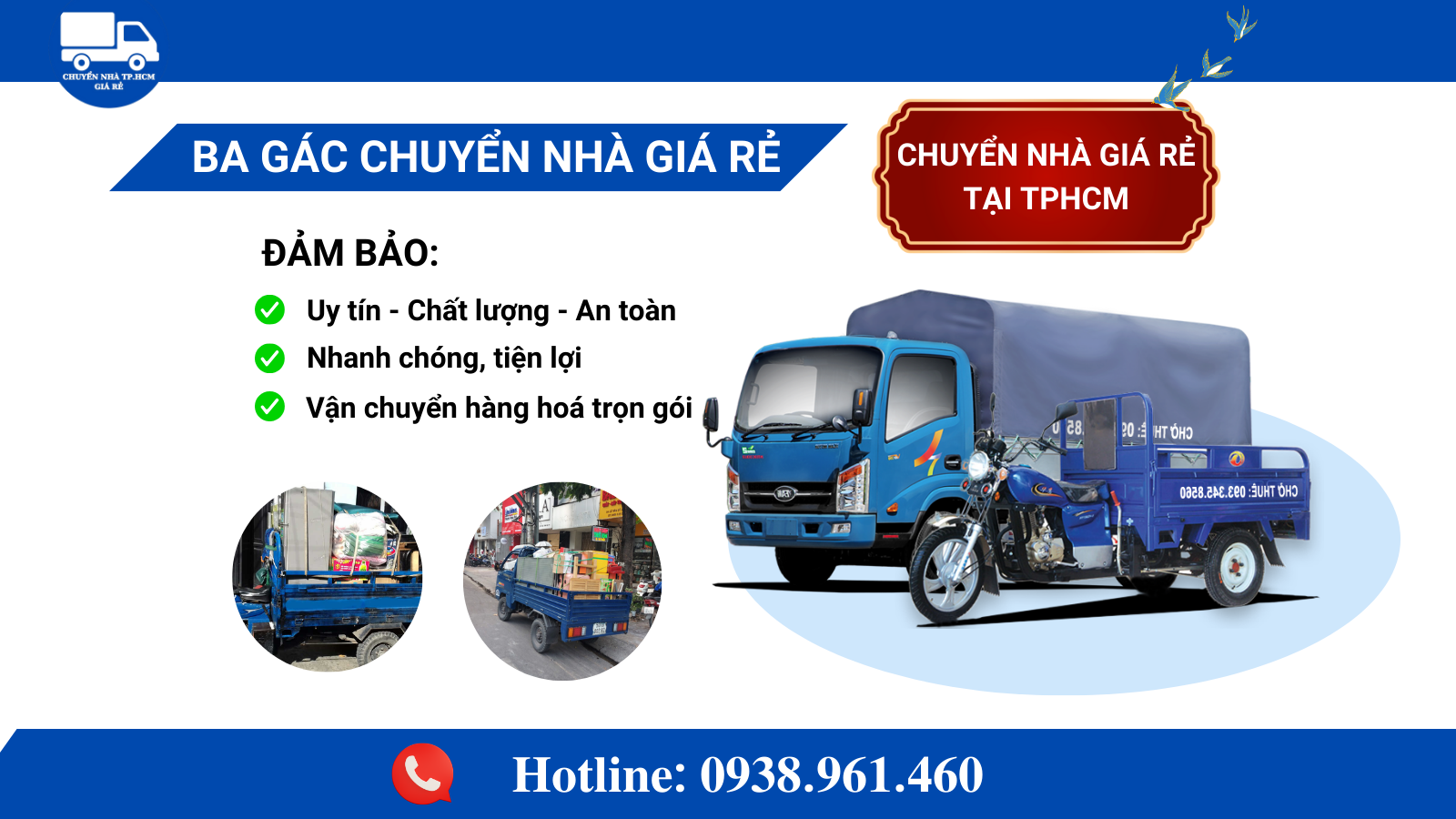 Thuê xe ba gác Tân Bình