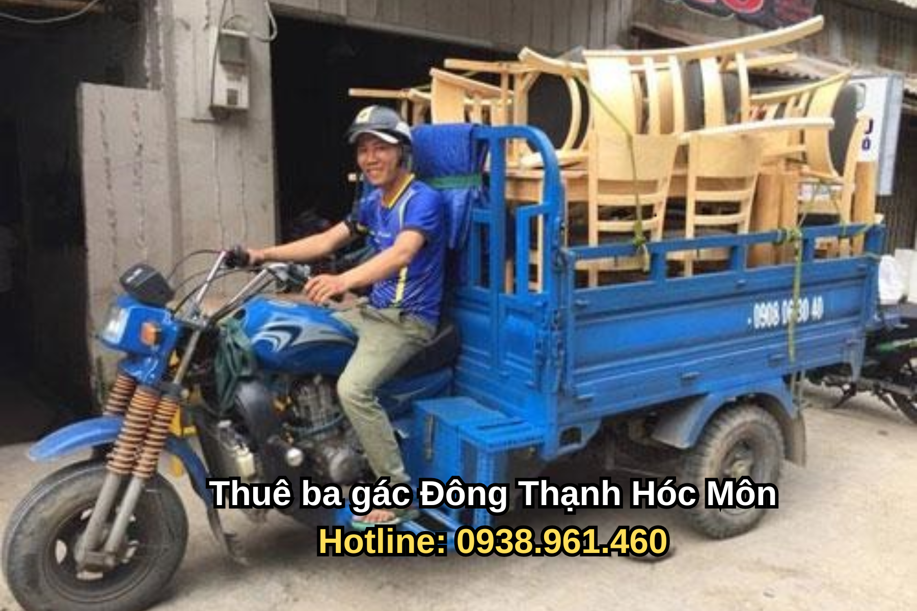 thuê xe ba gác xã đông thạnh