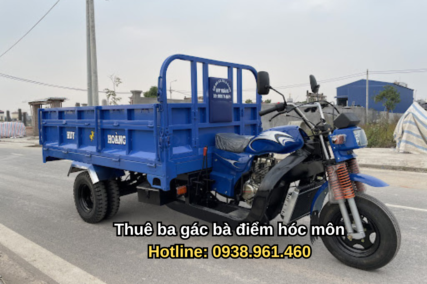 thuê xe ba gác bà điểm