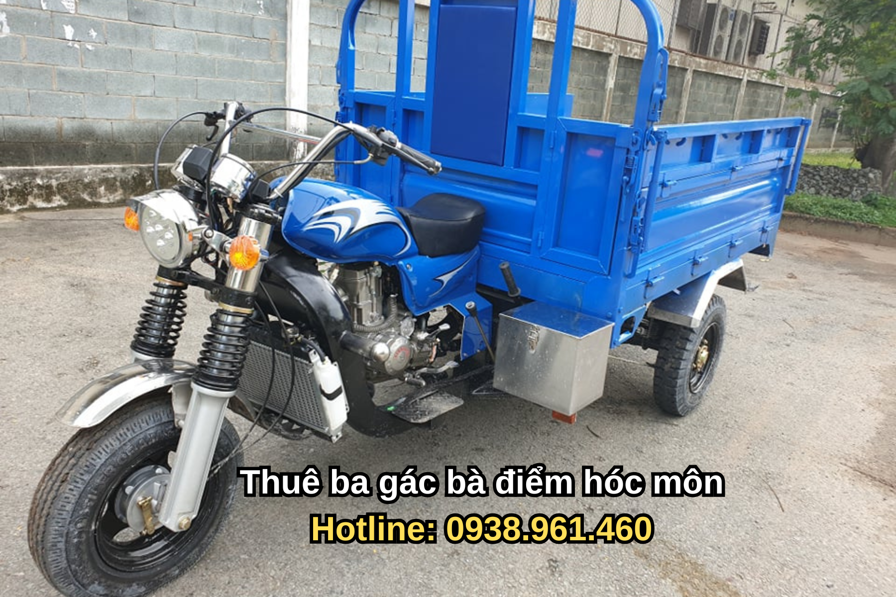 thuê xe ba gác bà điểm